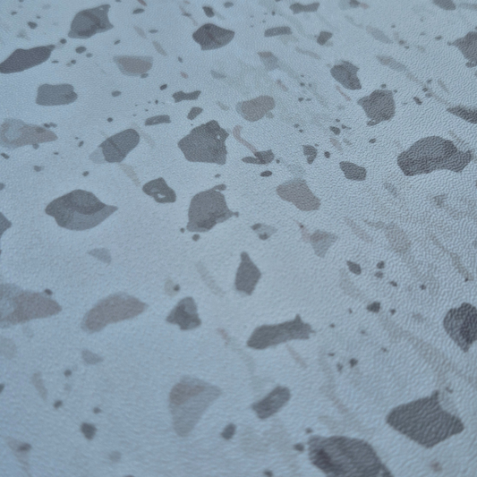 Vinyl Floor Stick on Tile - Grey Terrazzo