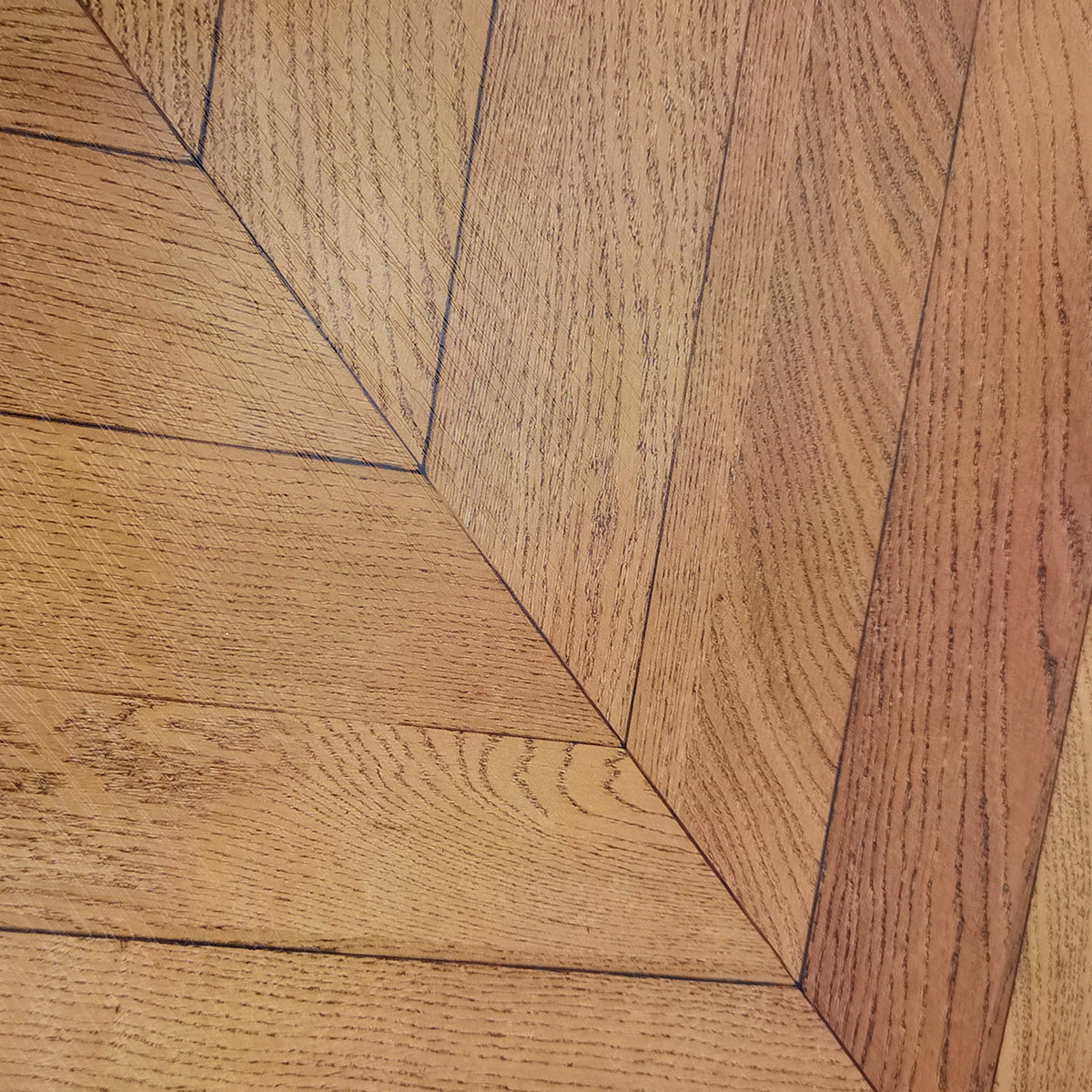 Vinyl Floor Stick on Tile - Chevron Timber