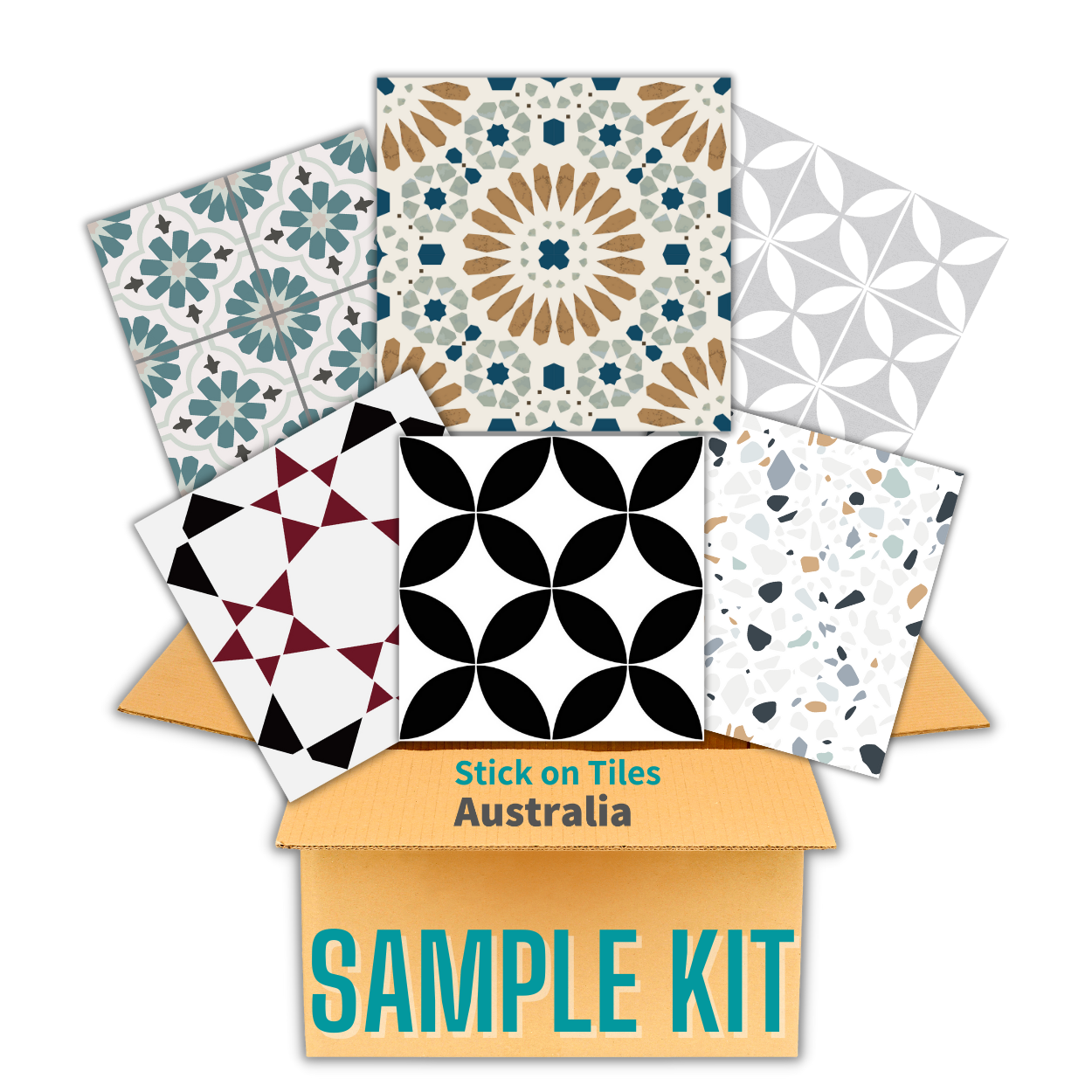 Sample Kit Vinyl Floor Tiles Stick on Tiles Australia