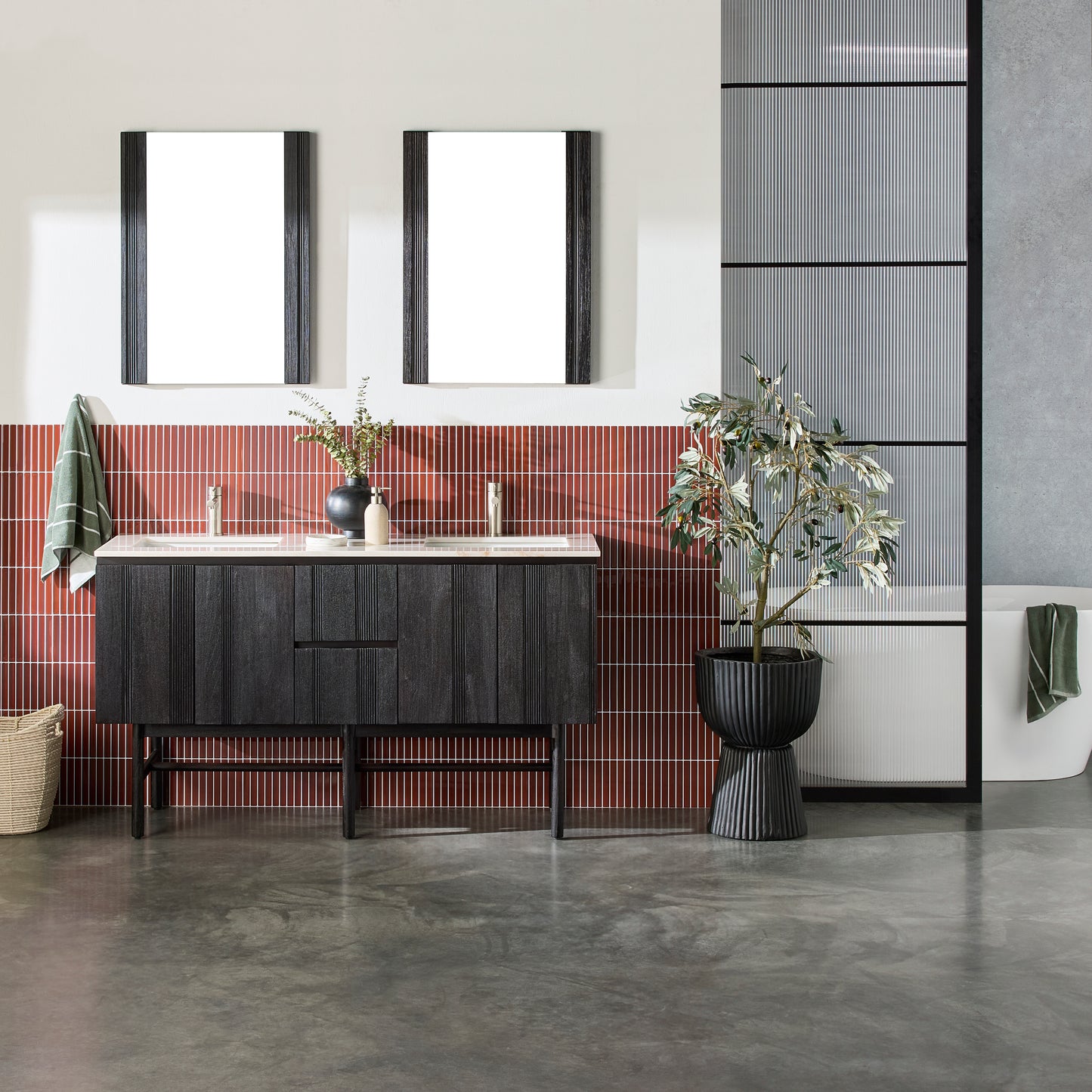 Kit Kat Stick on Tile - Deep Red