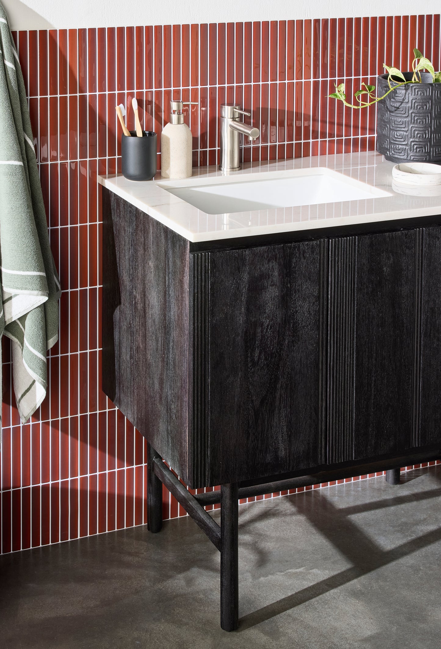 Kit Kat Stick on Tile - Deep Red