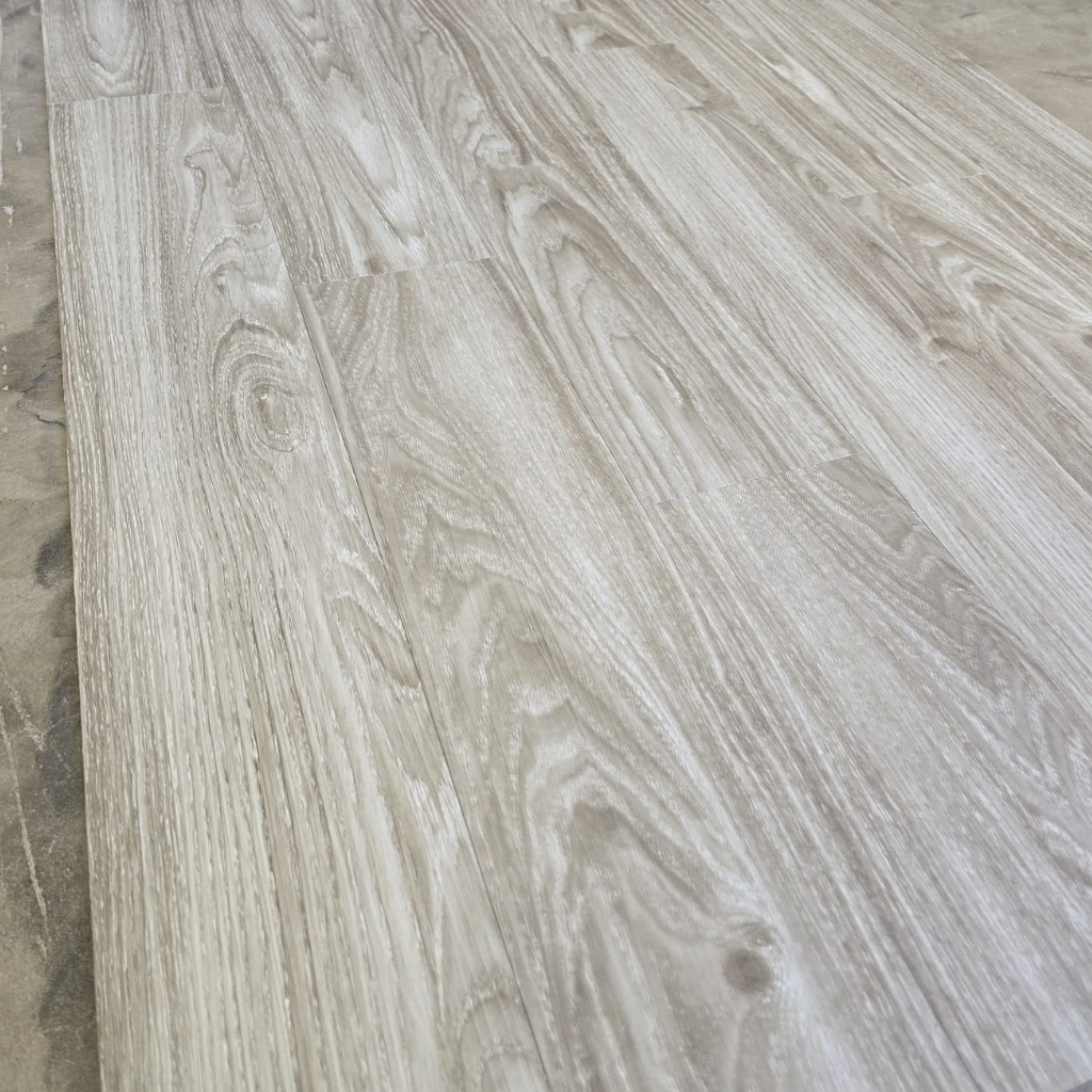 Vinyl Floor Planks Stick on Tile - Cool Light Grey