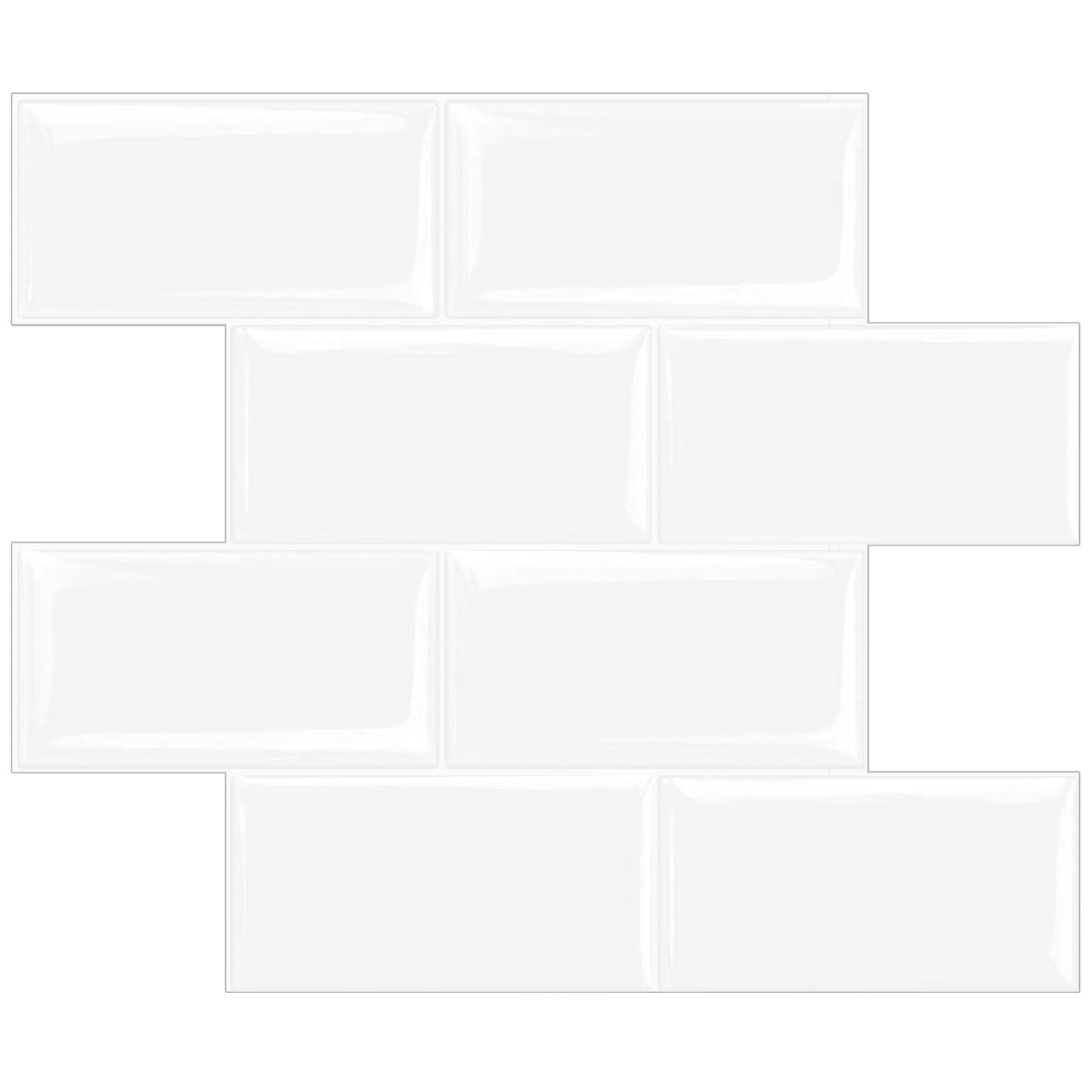 Subway Stick on Tile - White