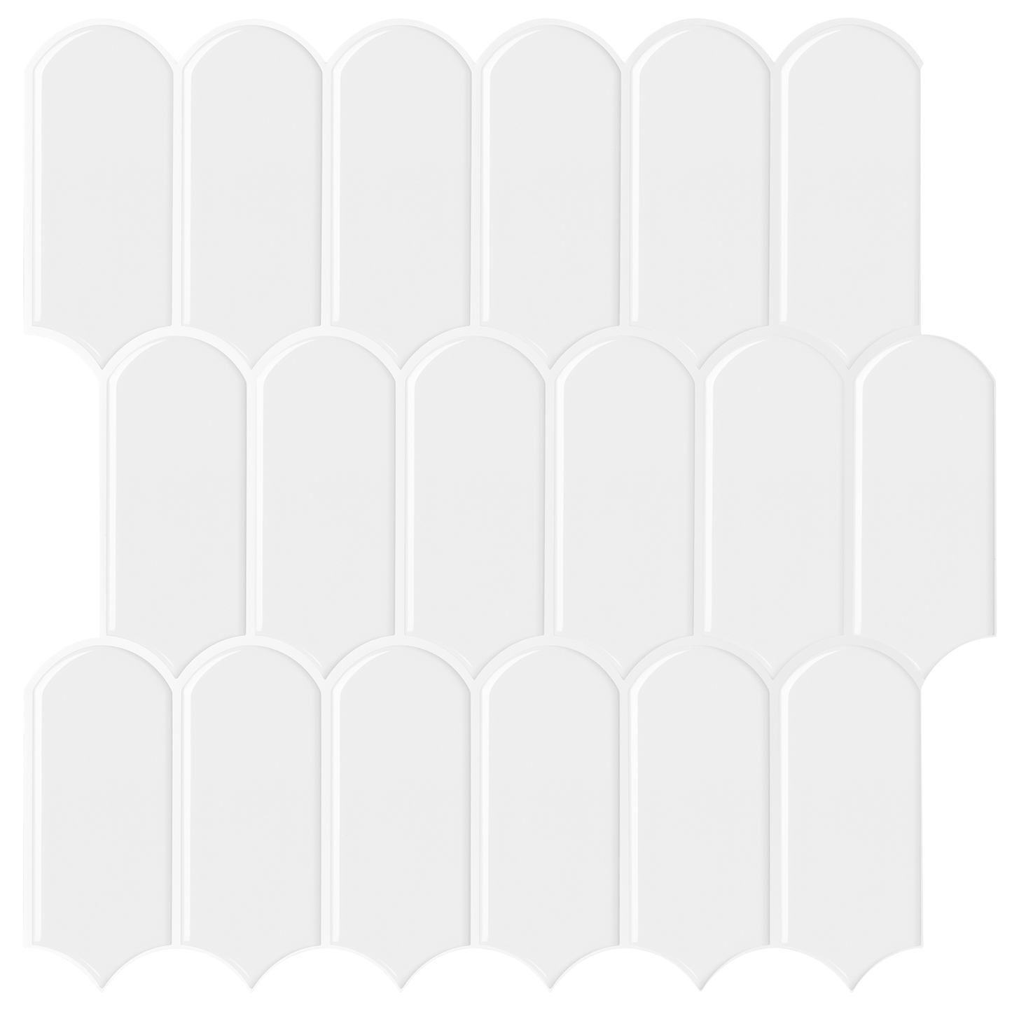 Feather Stick on Tile - All White