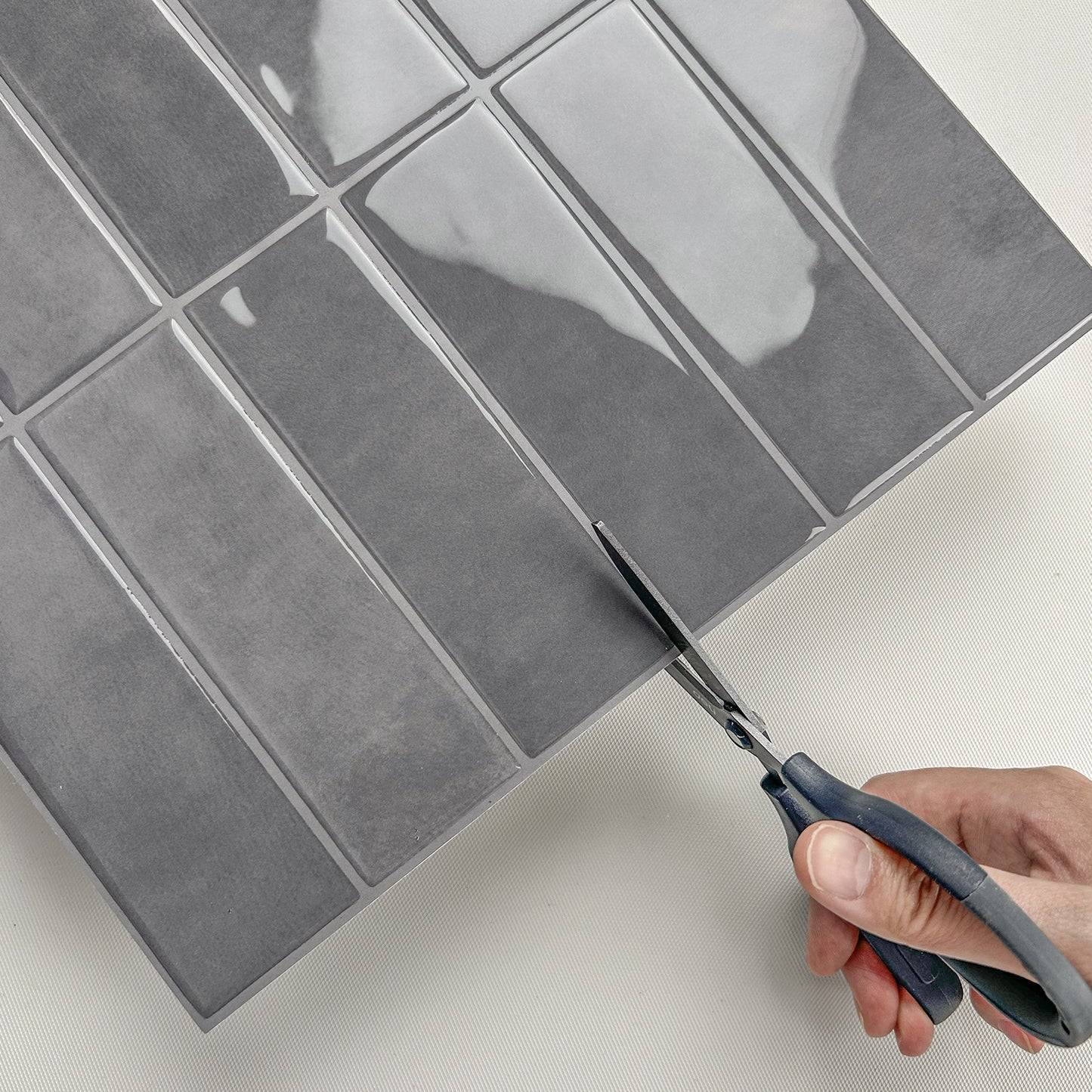 Large Kit Kat Stick on Tile - Dark Grey