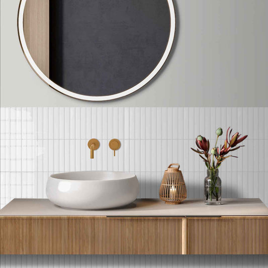 Kit Kat Stick on Tile - White