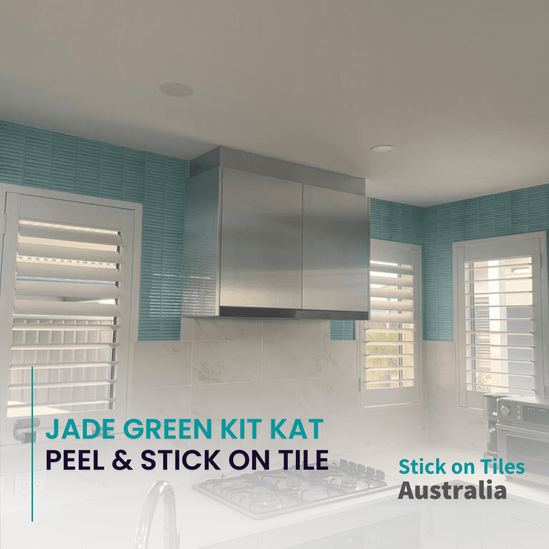 Kit Kat Stick on Tile - Jade Green