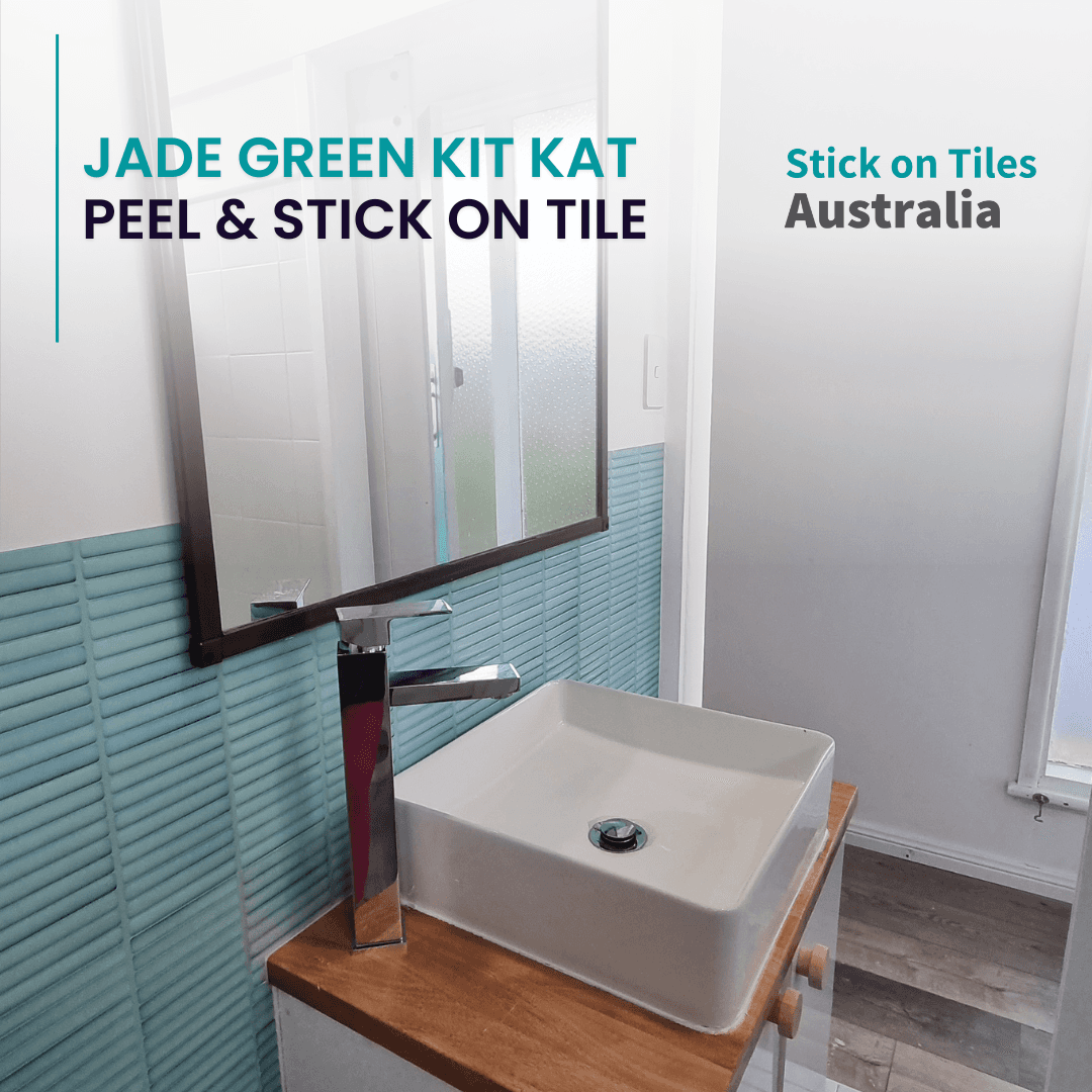 Kit Kat Stick on Tile - Jade Green