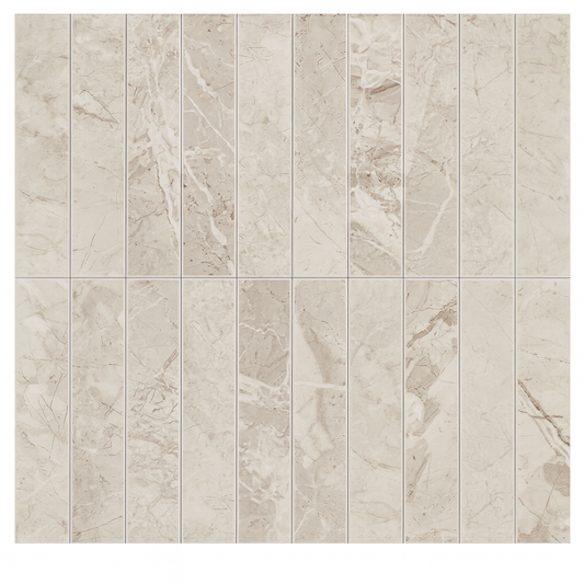 Kit Kat Stick on Composite Tile - Natural Marble