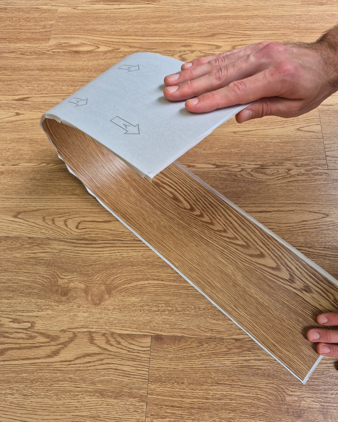 Vinyl Floor Planks Stick on Tile - Warm Oak