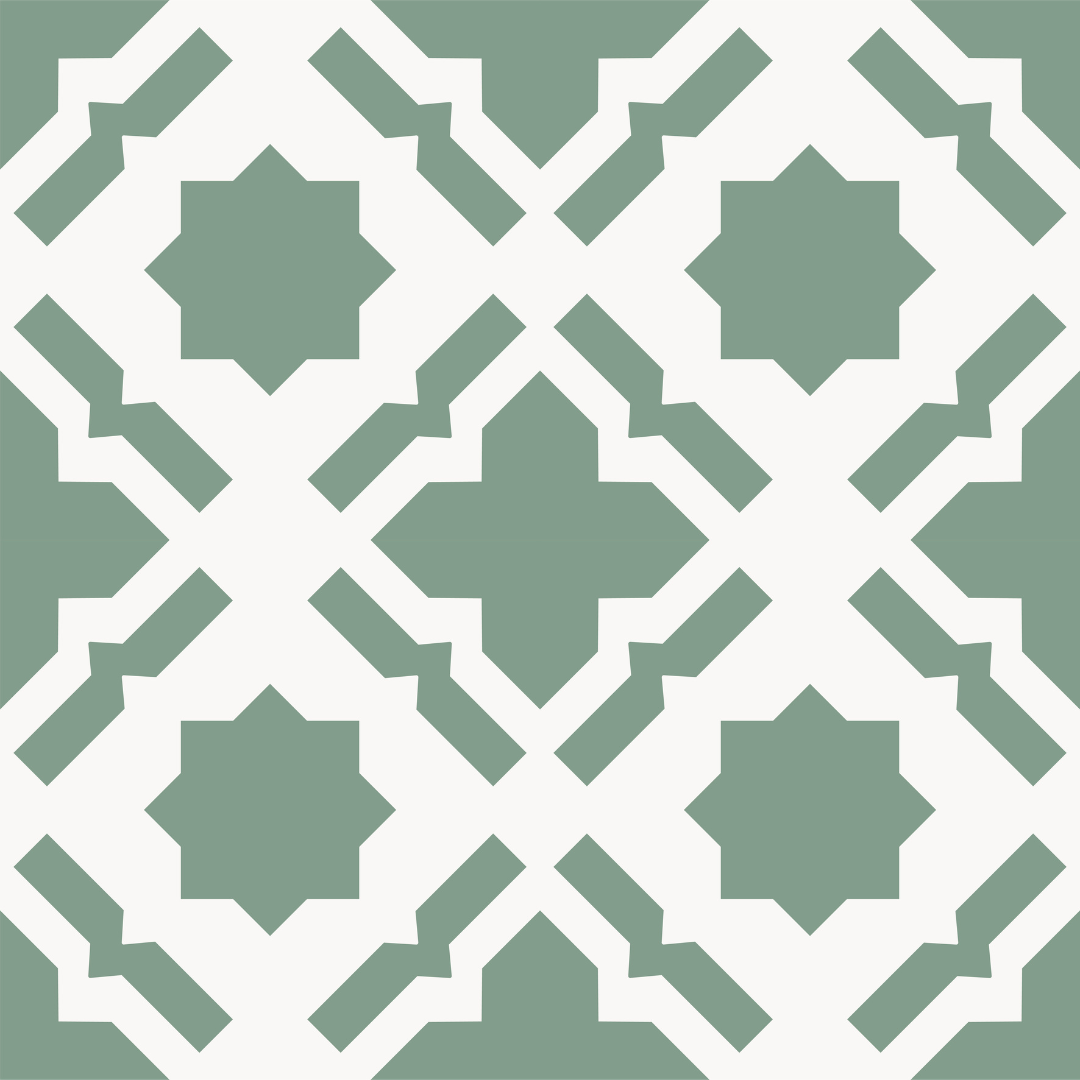 Vinyl Floor Stick on Tile - Sage Star
