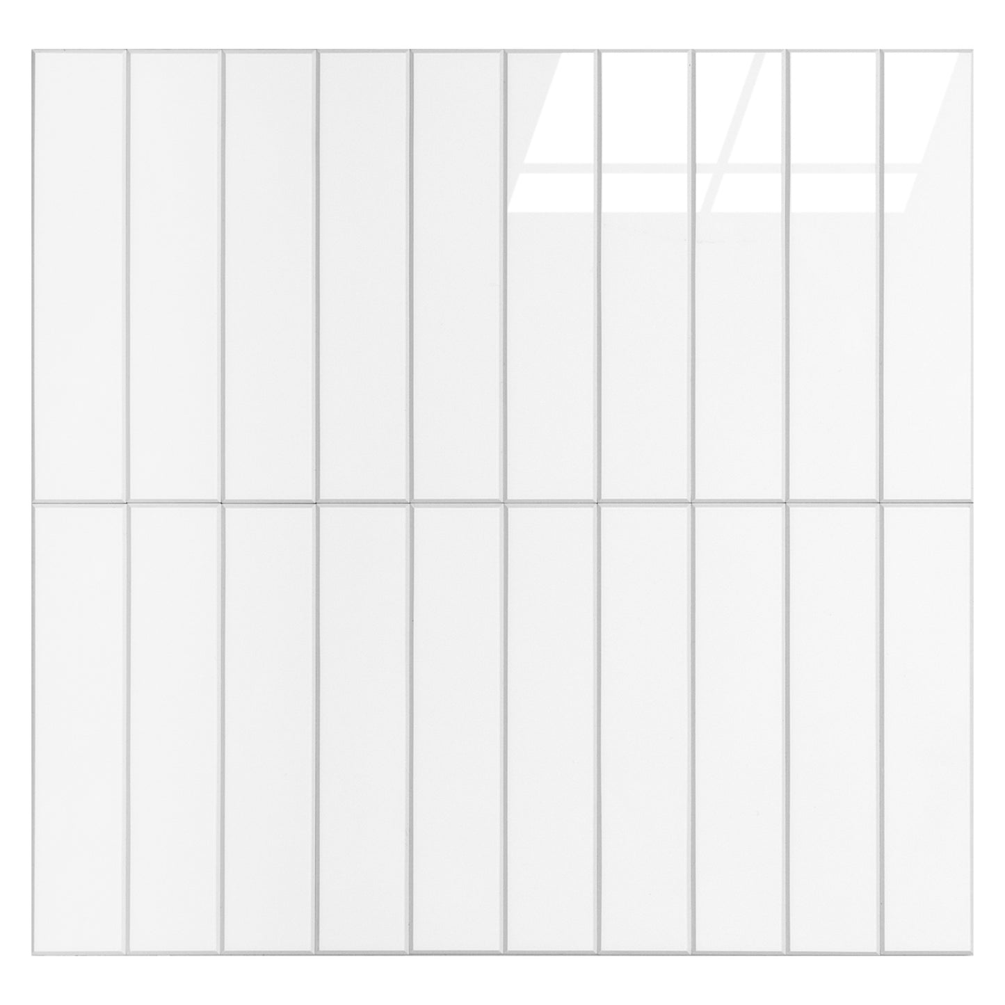 Kit Kat Stick on Composite Tile - Gloss White