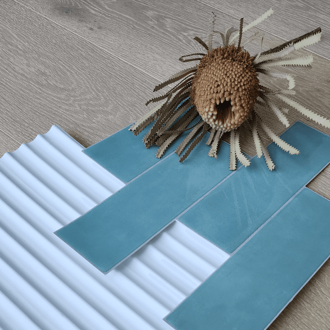 Long Subway Stick on Tile - Eucalyptus Green