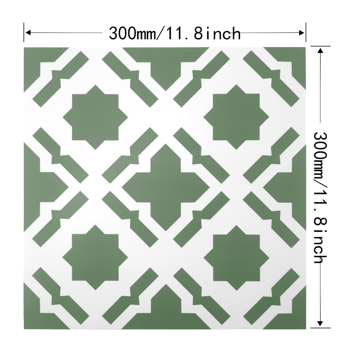 Vinyl Floor Stick on Tile - Sage Star