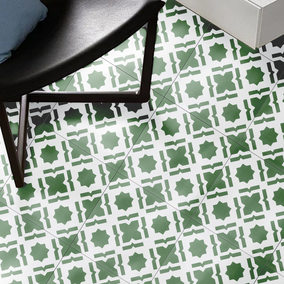 Vinyl Floor Stick on Tile - Sage Star