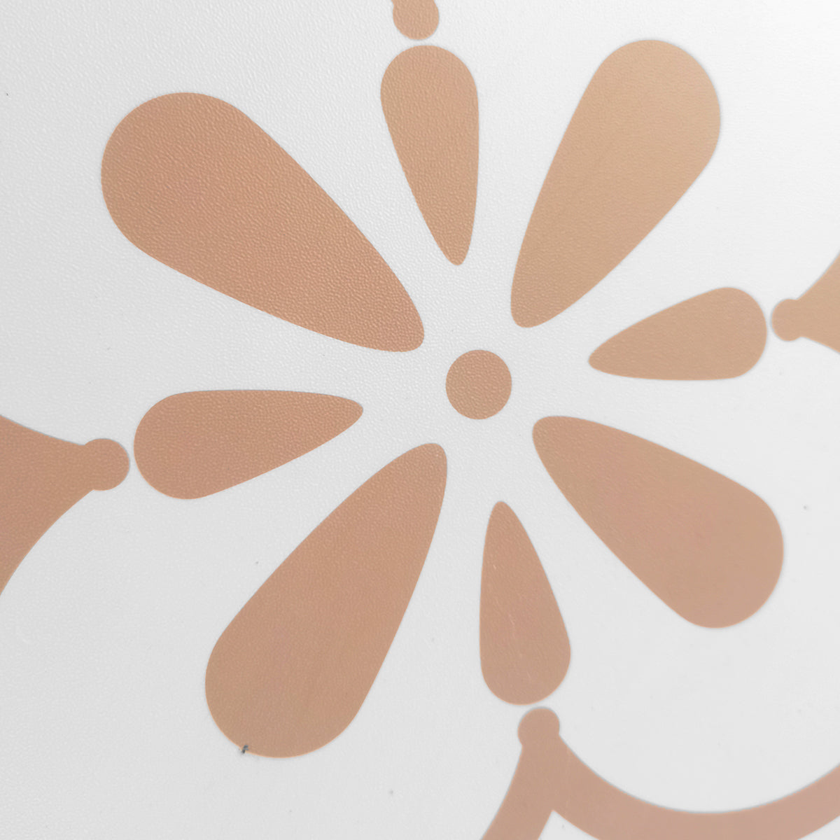 Vinyl Floor Stick on Tile - Pink Flower