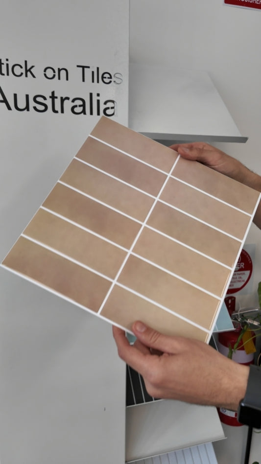 Large Kit Kat Stick on Tile - Terracotta