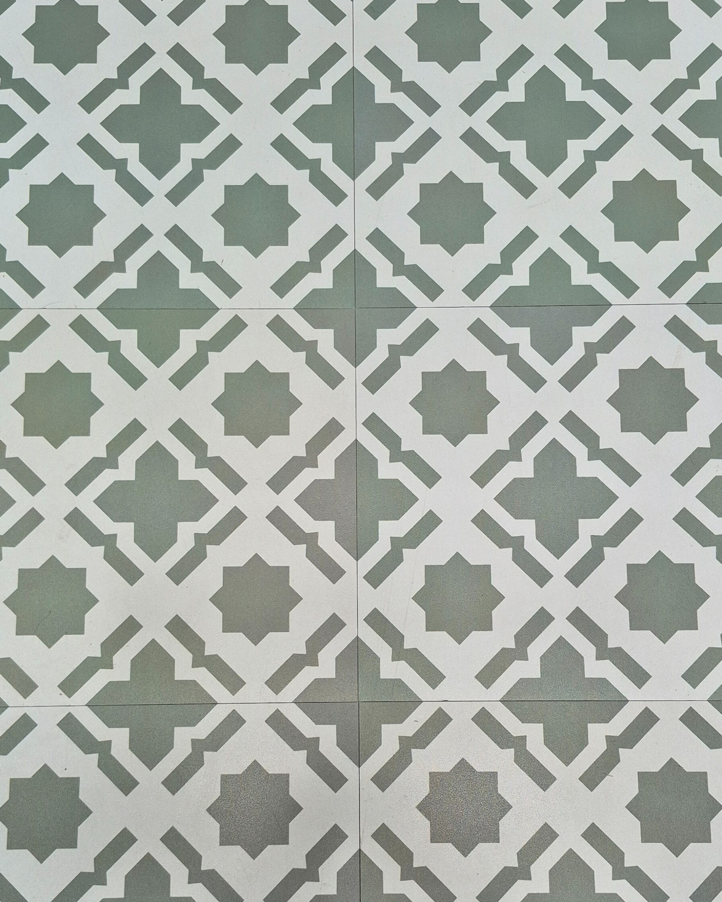 Vinyl Floor Stick on Tile - Sage Star