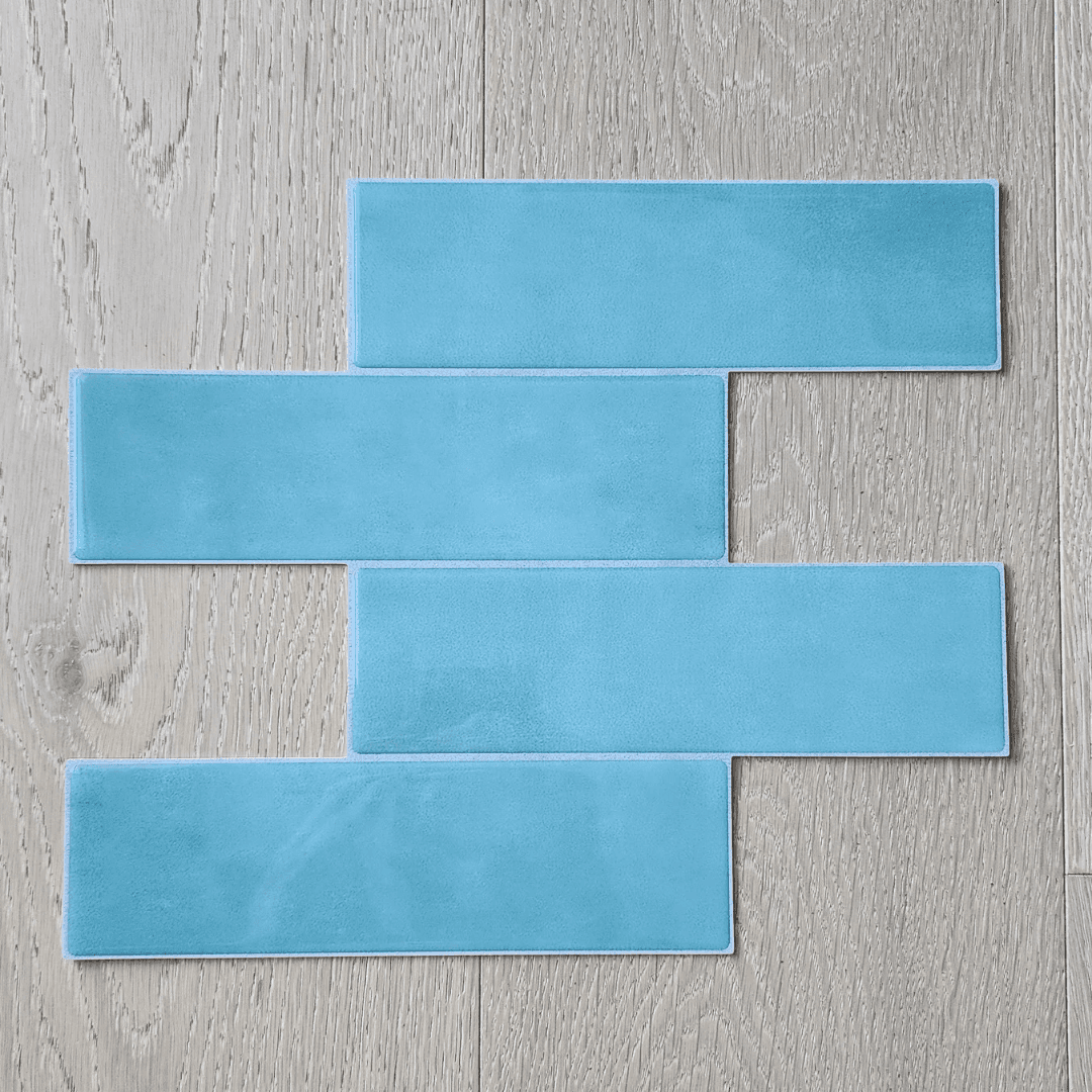 Long Subway Stick on Tile - Eucalyptus Green