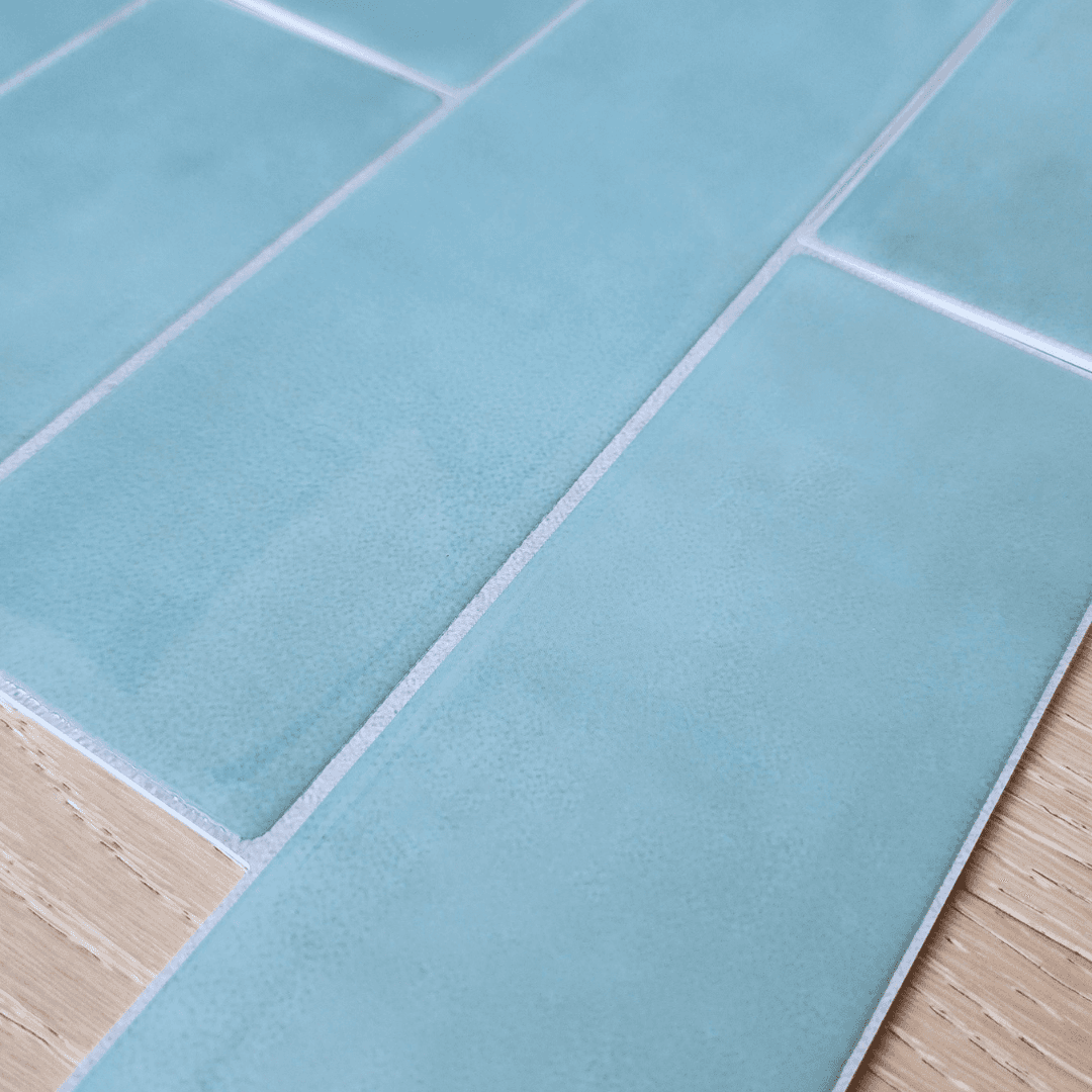 Long Subway Stick on Tile - Eucalyptus Green