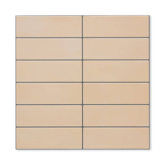 Large Kit Kat Stick on Tile - Butter Terracotta