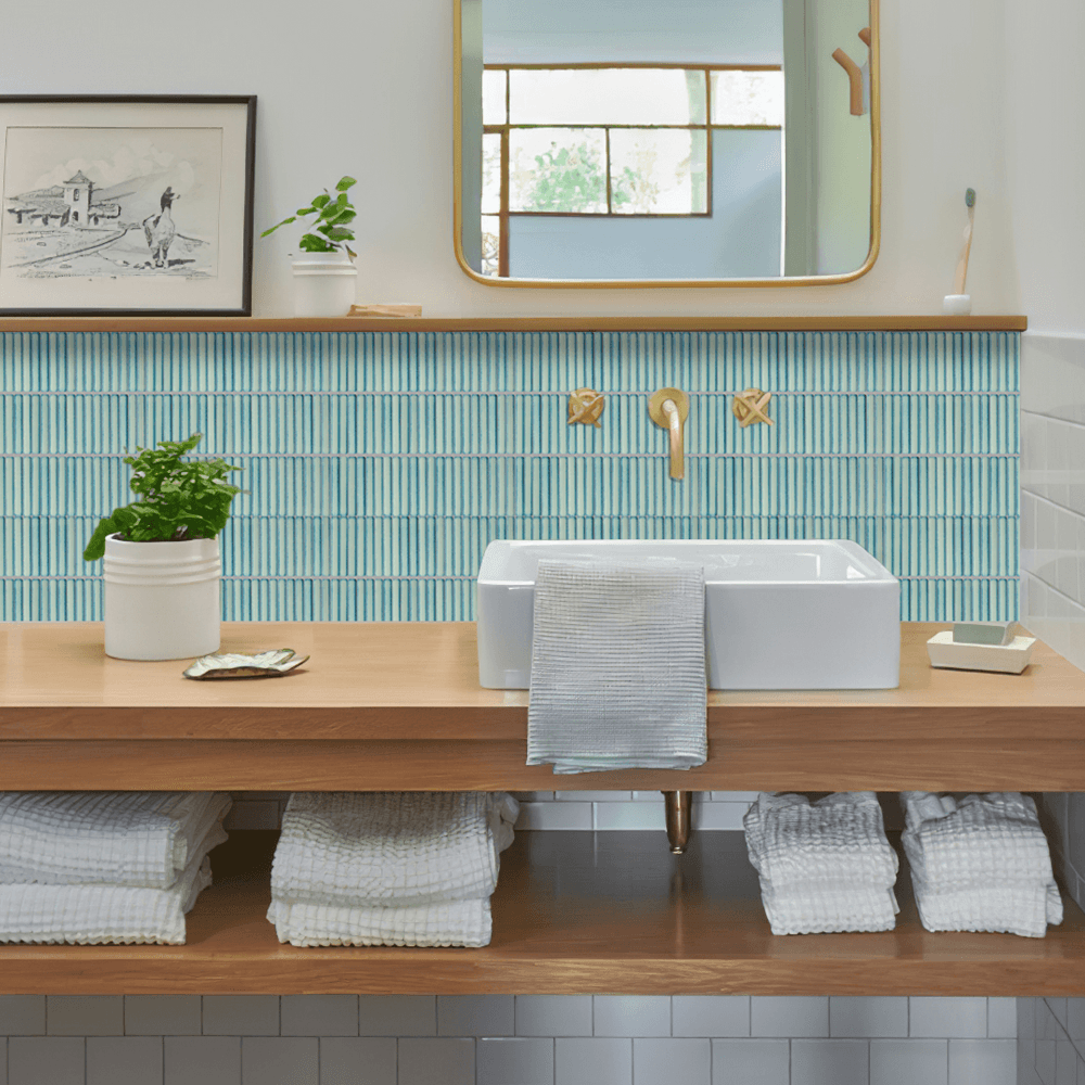 Kit Kat Stick on Tile - Jade Green