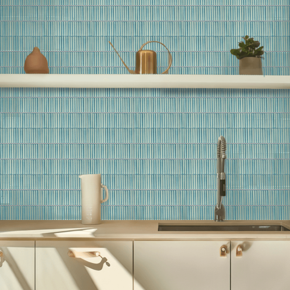 Kit Kat Stick on Tile - Jade Green
