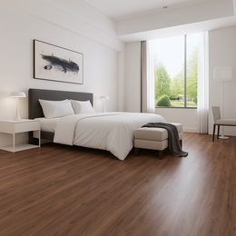 Vinyl Floor Planks Stick on Tile - Dark Walnut