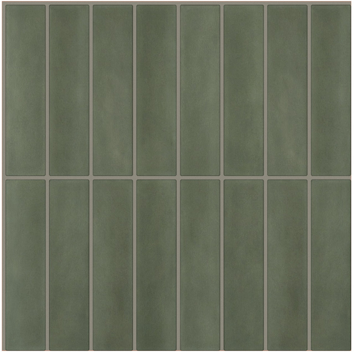 Large Kit Kat Stick on Tile - Fern Green