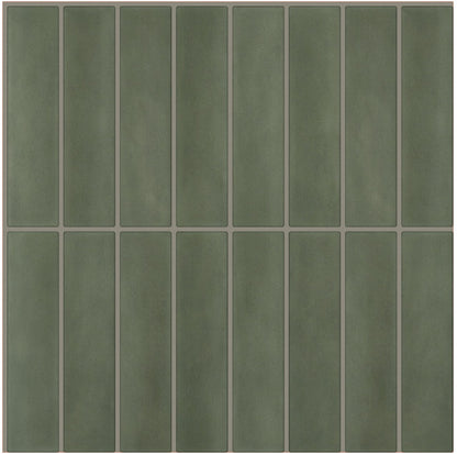 Large Kit Kat Stick on Tile - Fern Green