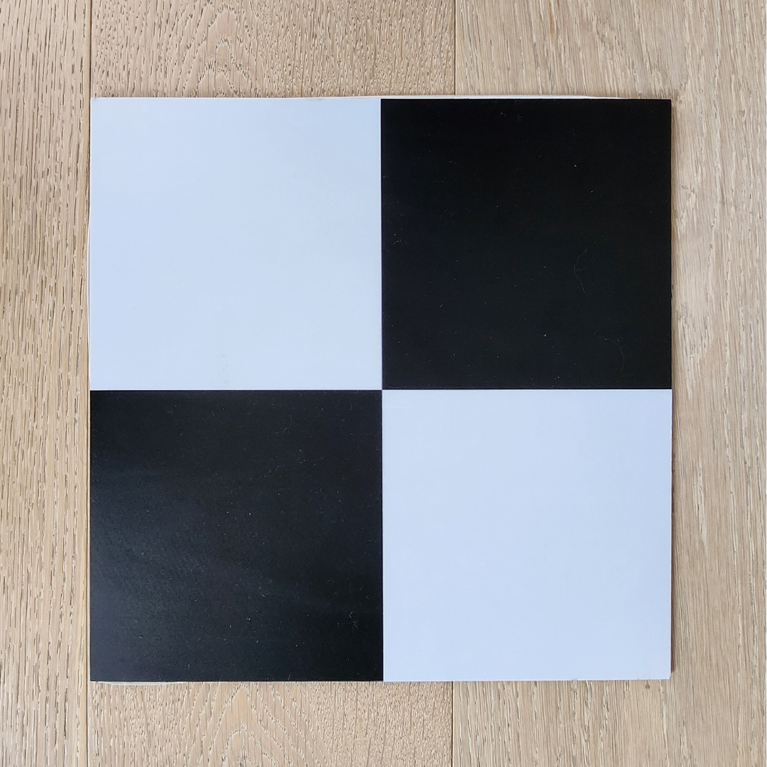 Vinyl Floor Stick on Tile - Chequered