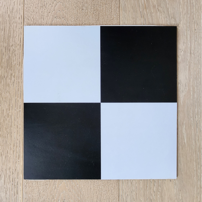 Vinyl Floor Stick on Tile - Chequered