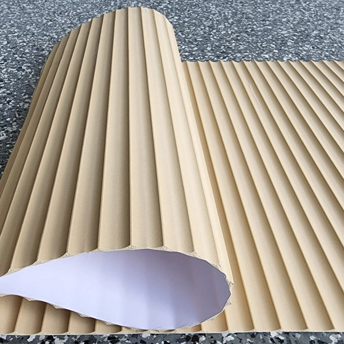 Checking Flexible Wood Roll fit before applying adhesive