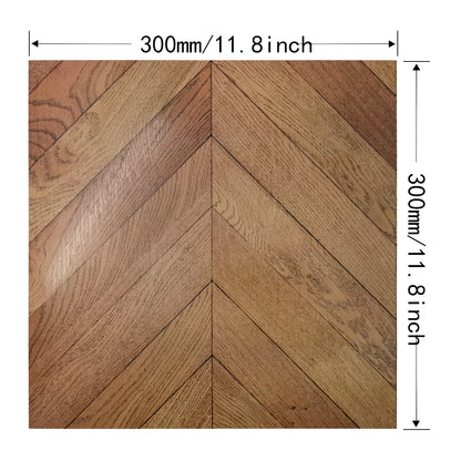 Vinyl Floor Stick on Tile - Chevron Timber