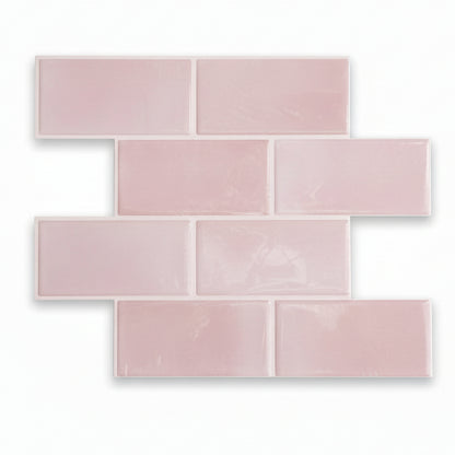 Subway Stick on Tile - Dusty Pink