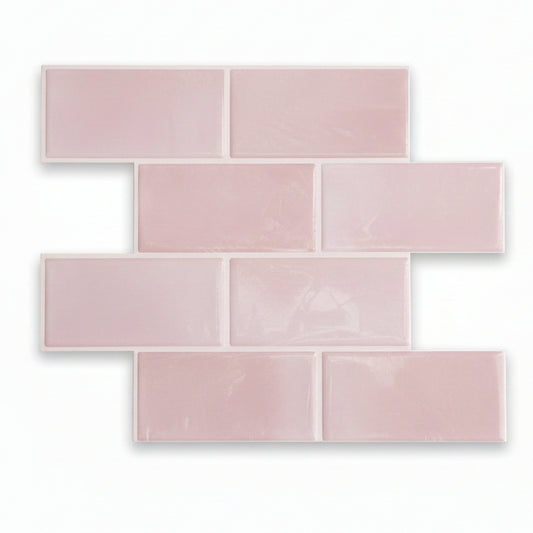 Subway Stick on Tile - Dusty Pink