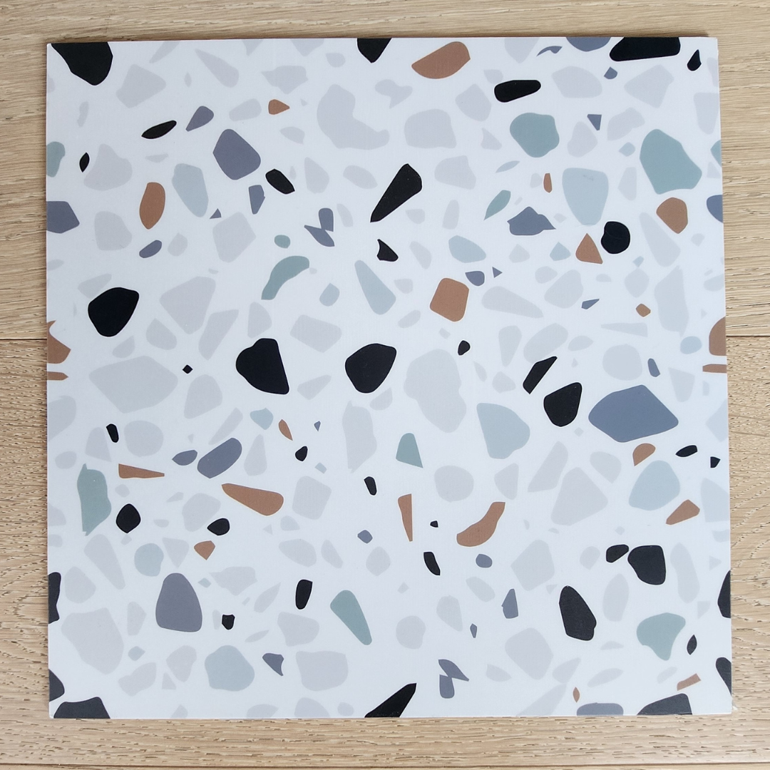 Vinyl Floor Stick on Tile - Terrazzo