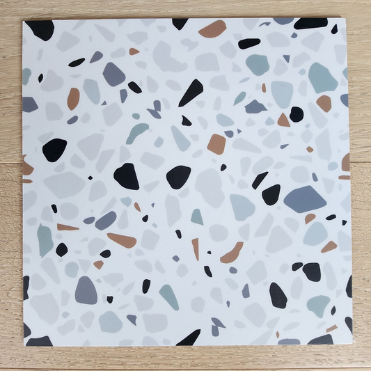 Vinyl Floor Stick on Tile - Terrazzo