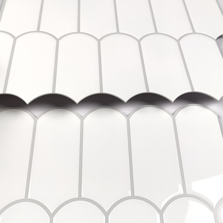 Feather Stick on Tile - White