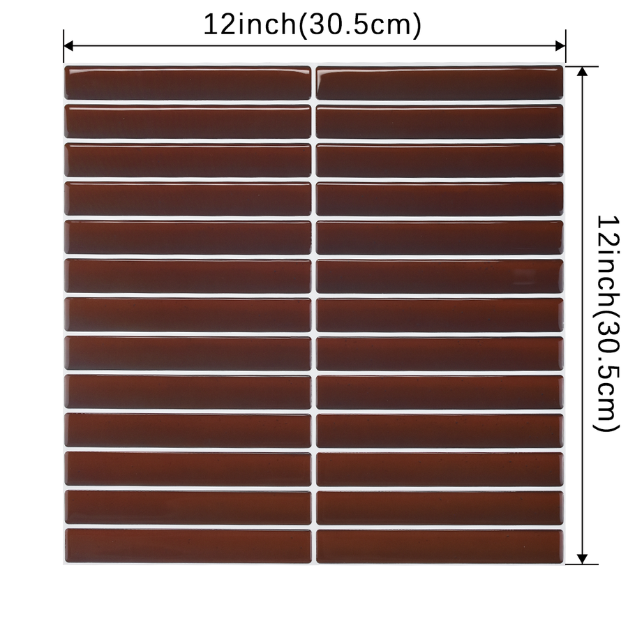 Kit Kat Stick on Tile - Deep Red