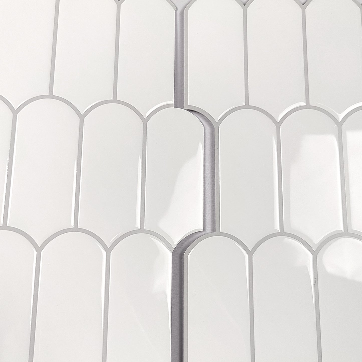 Feather Stick on Tile - White