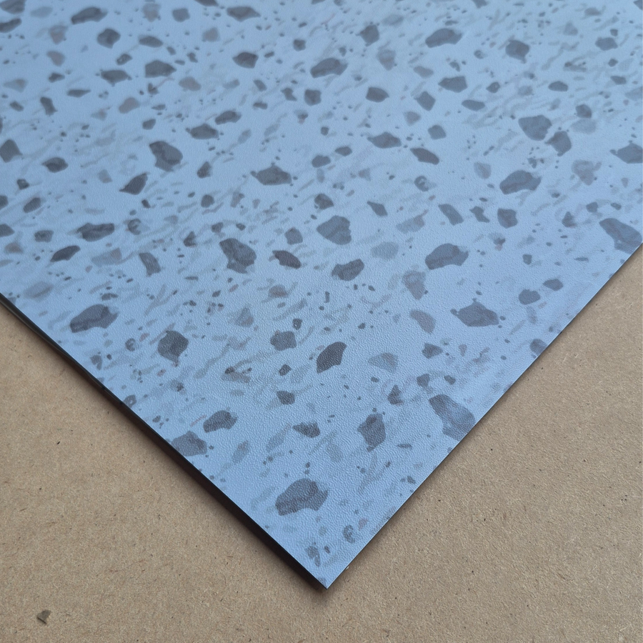 Vinyl Floor Stick on Tile - Grey Terrazzo