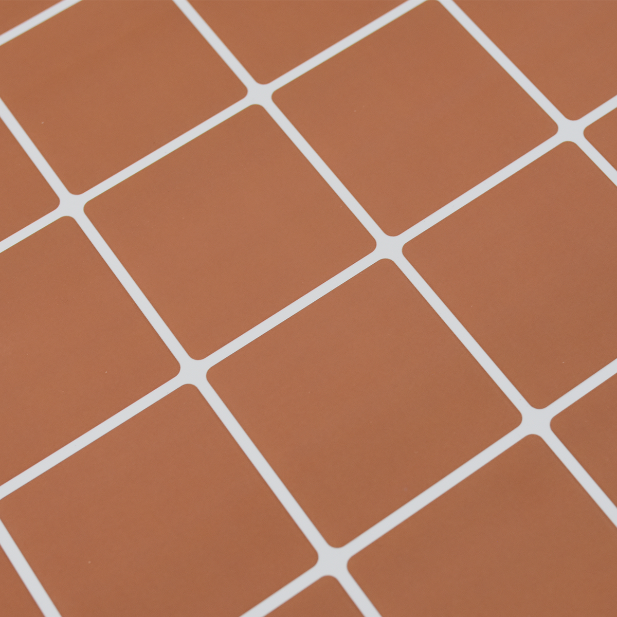 Square Stick on Tile - Burnt Orange