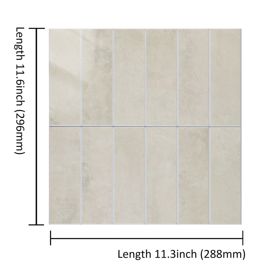 Large Kit Kat Stick on Composite Tile - Natural Stone