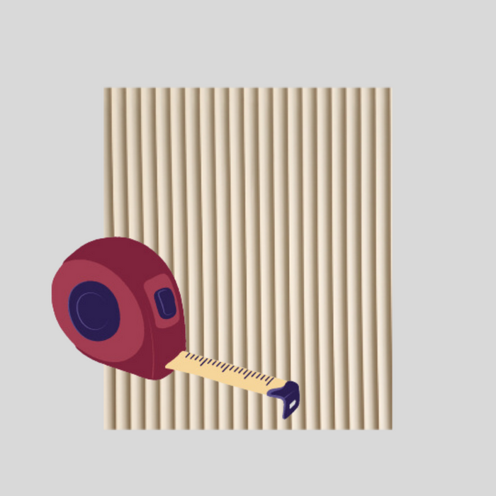 Measuring Flexible Wood Roll before cutting
