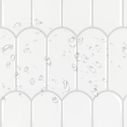 Feather Stick on Tile - White