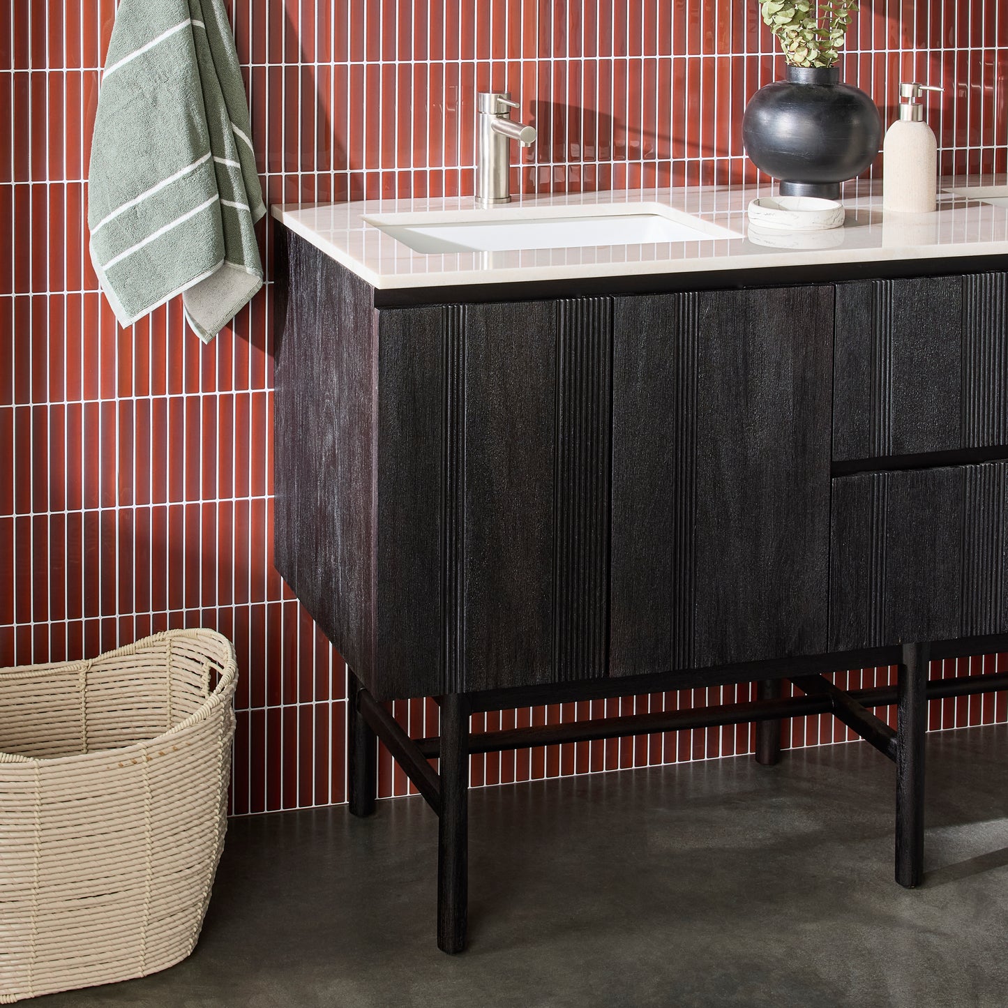 Kit Kat Stick on Tile - Deep Red