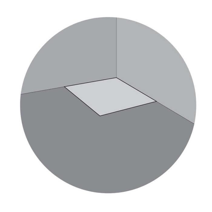 Laying the first peel and stick vinyl floor tile