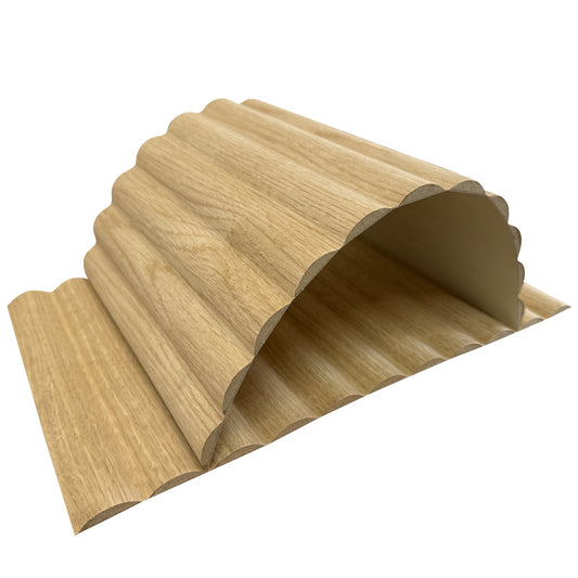 Demi Round Timber Panels - Oak Grain