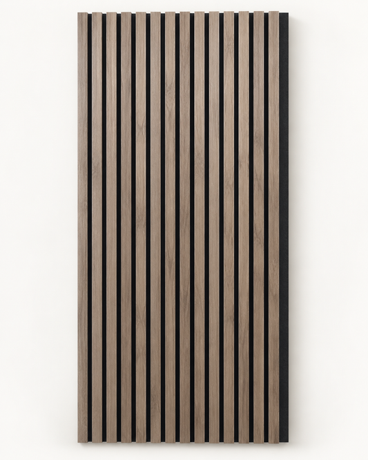 Acoustic Peel & Stick Panels - Light Walnut